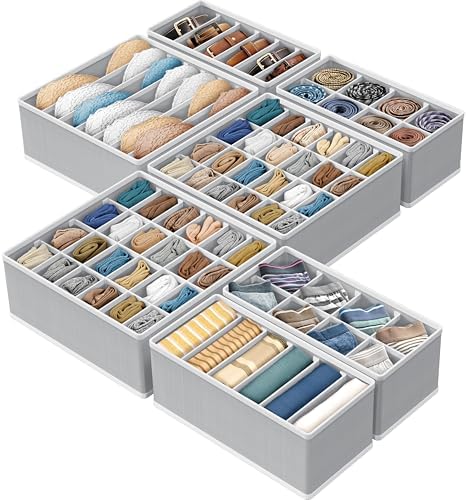 Simple Houseware Closet Underwear Organizer Drawer Divider Assorted 7 pcs by SimpleHouseware