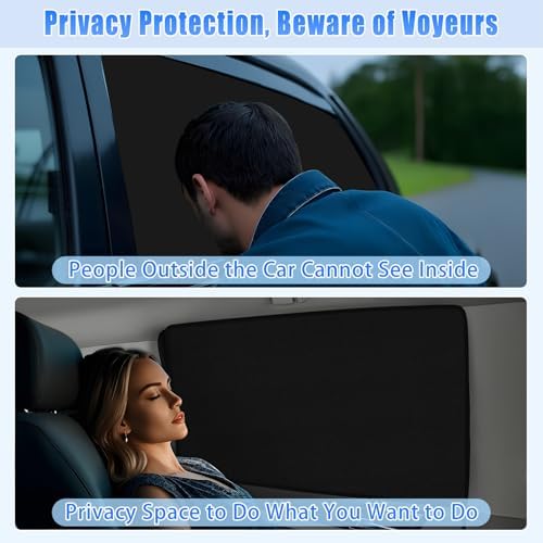ZATOOTO Magnetic Car Window Shades Rear Window Cover Privacy 21.2×39.3Inch - Image 5