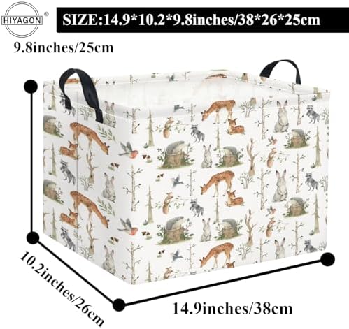 Rectangular Valentines Basket Fabric Storage Bin Storage Boxes Collapsible - Image 2