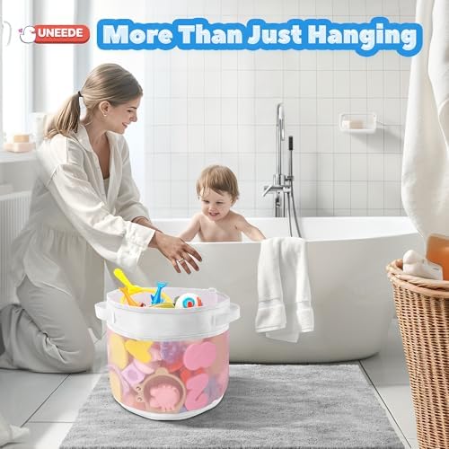 UNEEDE Bath Toy Organizer, 4.15 Gallons Bathtub Toy Storage Organizer - Image 2