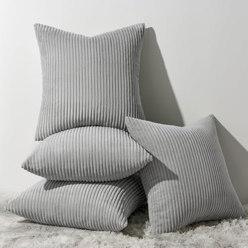 Topfinel Decorative Grey Throw Pillow Covers Cushion Cases, Mix and Match by Topfinel