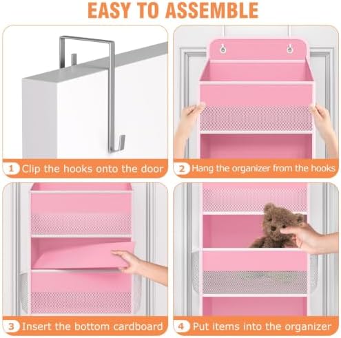 Over The Door Organizer Storage Large Capacity Hanging Bedroom Storage - Image 3