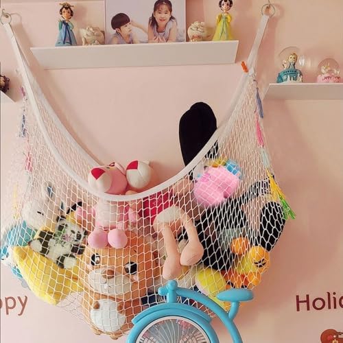 Stuffed Animal Hammock, Corner Wall Storage Net - Image 5