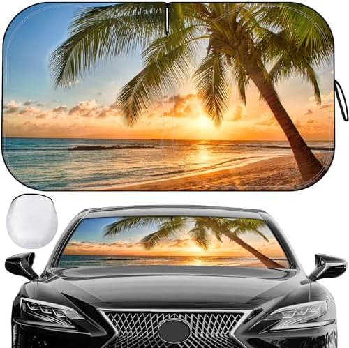 Car Windshield Sun Shade Foldable Reflector Sunshade by Pleneal