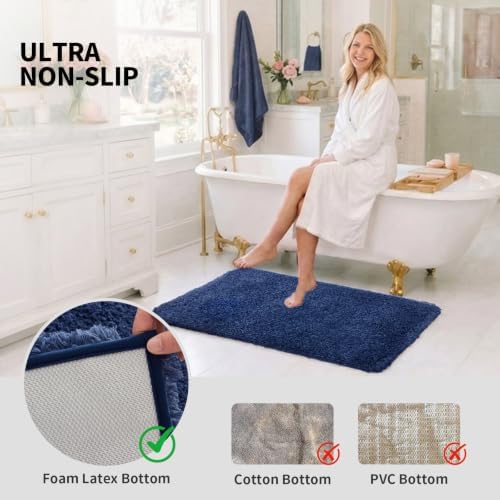 ILANGO Bathroom Rugs 30" × 20", Extra Soft Absorbent Microfiber Bath Rugs - Image 6