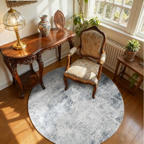 4ft Round Bedroom Rug Washable: Circle Rugs by palohom