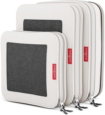 LeanTravel Premium Compression Packing Cubes by LeanTravel