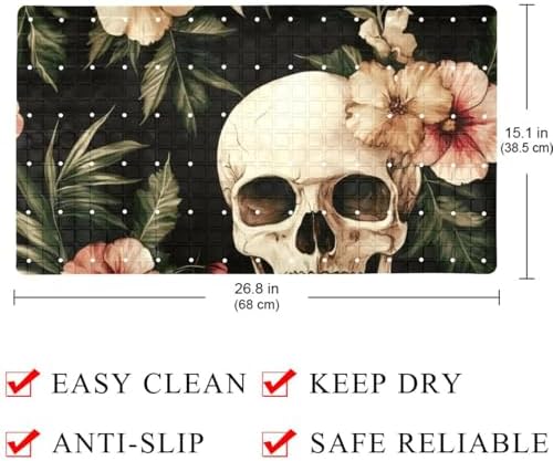 Non Slip Bathtub and Shower Mat 26.8x15.1 inch, Bath Mat - Image 4