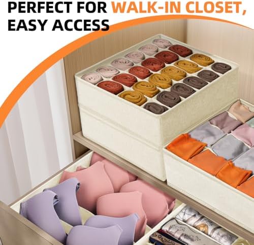 Criusia 6 Pcs Drawer Organizer Clothes - Image 6