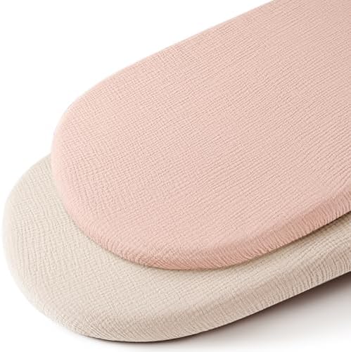 Konssy 2 Pack Muslin Bassinet Sheets by Konssy