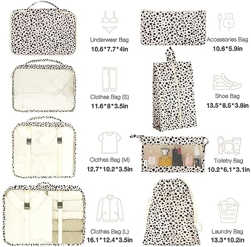 8 Set Packing Cubes for Suitcases, Packing Cube - Image 2