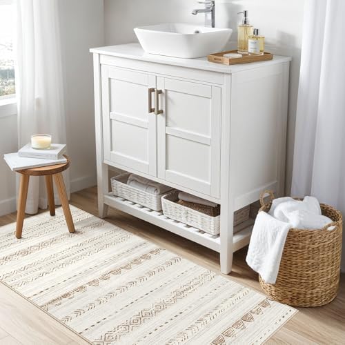 Nakagishi Boho 2x4 Washable Area Rug Non Slip Carpet - Image 5