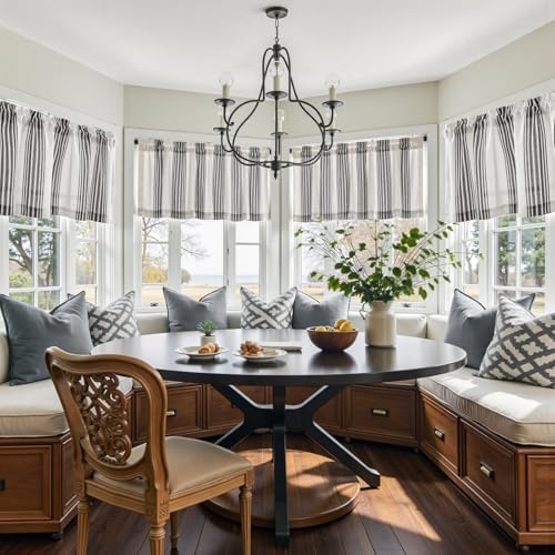 jinchan Linen Balanced Stripe Valances - Image 4