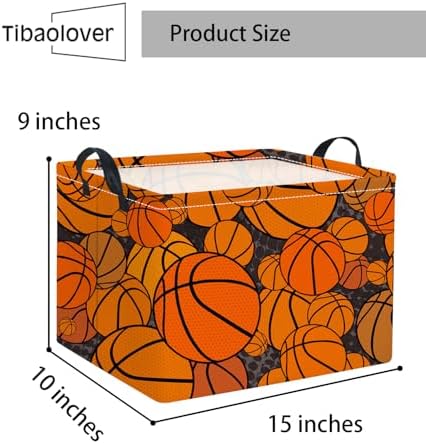 Rectangular Basketball Kids Storage Basket Gift & Baby Storage Bin Organizer - Image 6