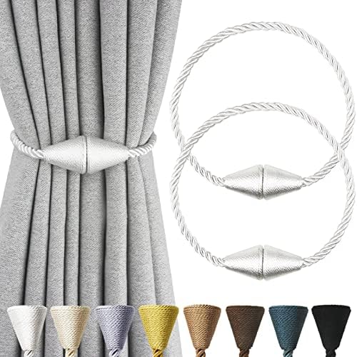Magnetic Curtain Tiebacks Rope Decorative Holdbacks by CurtianTiebacks