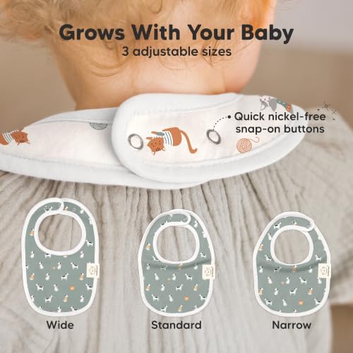 KeaBabies 8-Pack Organic Baby Bibs - Image 4