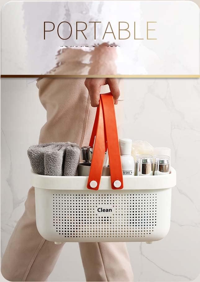 Shower Basket For Toys, Plastic Bathroom Storage Basket - Image 3