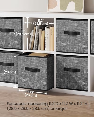 SONGMICS Storage Cubes, 11-Inch Foldable Closet Organizers - Image 3