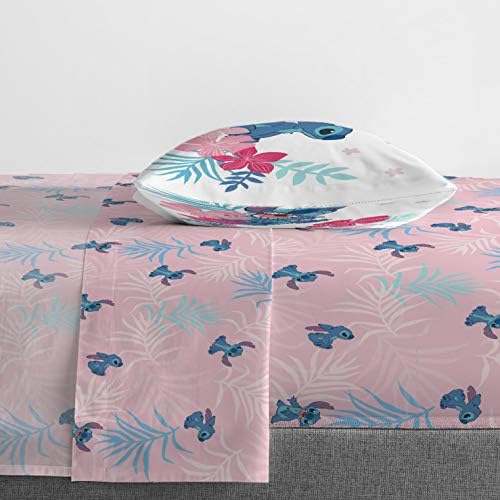 Disney Lilo & Stitch Twin Comforter Set, 5 Piece Reversible Bed in a Bag - Image 4