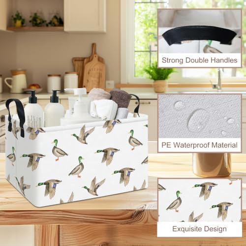 Rectangular Mallard Duck Storage Basket - Image 7
