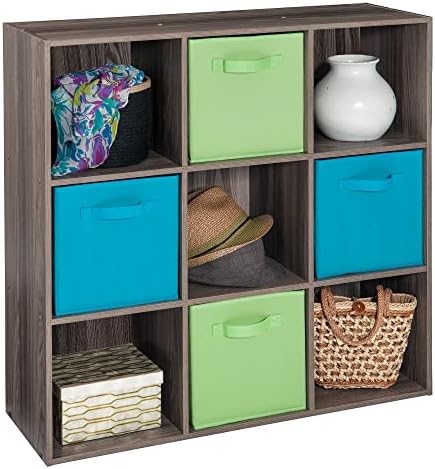 ClosetMaid Cubeicals 9 Cube Storage Shelf Organizer Bookshelf, Square Shape - Image 4