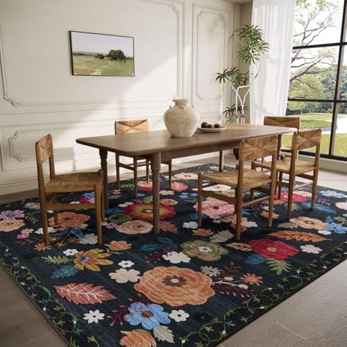 Washable Large Living Room Rug: 8x10 Area Rugs - Image 2