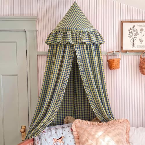 SmoothNovelty Gingham Plaid Bed Canopy by SmoothNovelty