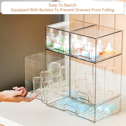 Yieach 5 Set Clear Baby Bottle Organizer - Image 4