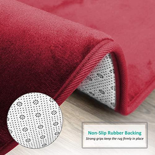 Clara Clark Bathroom Rugs, Velvet Memory Foam Bath Mat, Machine Washable Bath - Image 4