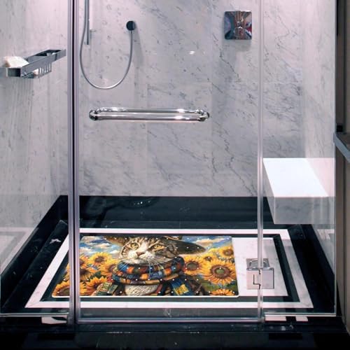 Non Slip Bathtub and Shower Mat 26.8x15.1 inch, Bath Mat - Image 6