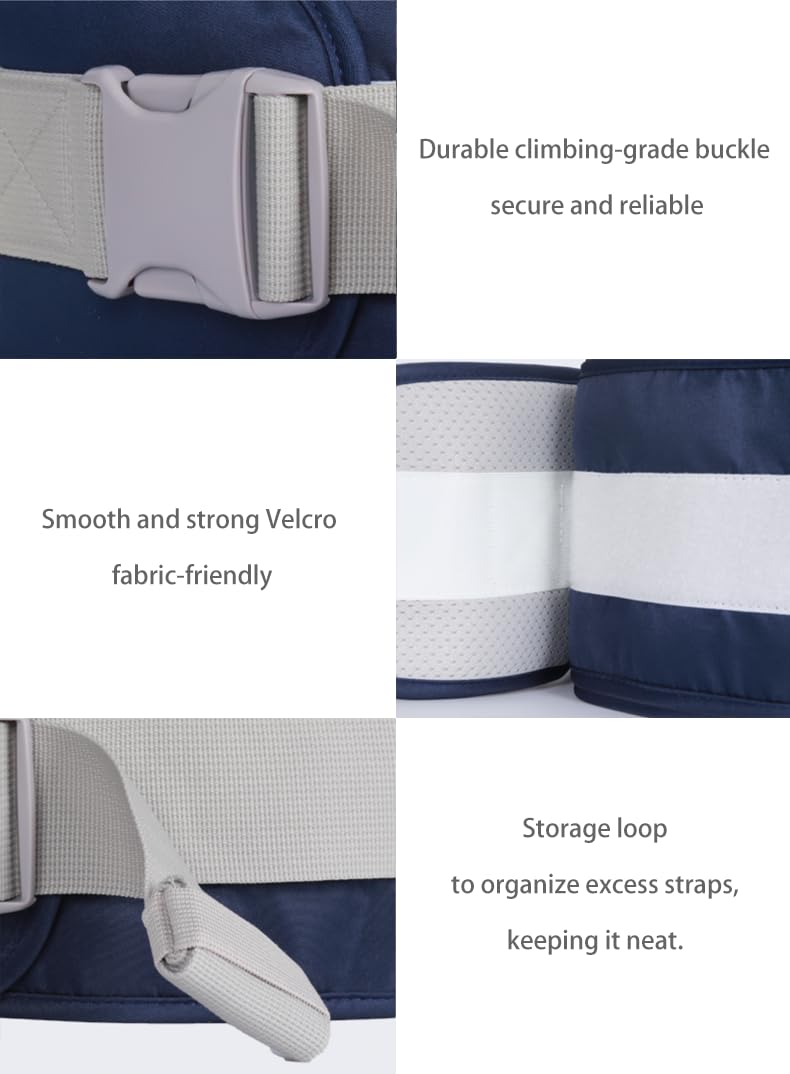 Baby Hip Seat Carrier Baby Waist Stool for Child Infant Toddler with Adjustable Strap Buckle Pocket Soft Inner Huge Storage (Pink)