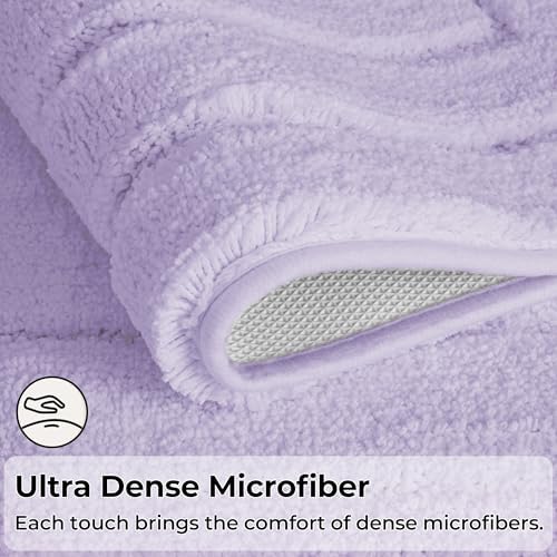 GRANNY SAYS Lilac Bathroom Rugs Set 2 Piece, Soft Microfiber Bath Mats - Image 4