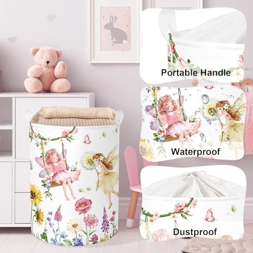 Clastyle Lovely Princess Laundry Basket Kids Clothes Book Storage Basket Gift - Image 4