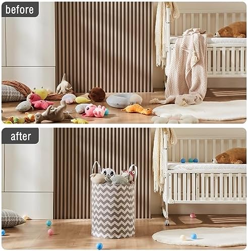 Baby Laundry Basket Nursery Hamper - Image 2
