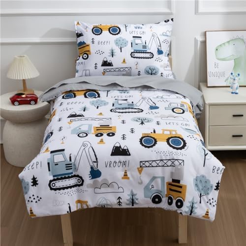NTBED 4 Pieces Construction Toddler Bedding Set - Image 2