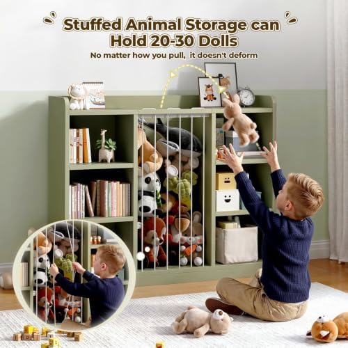 Toy Storage Organizer with 6 Cube, Stuffed Animal Storage - Image 3