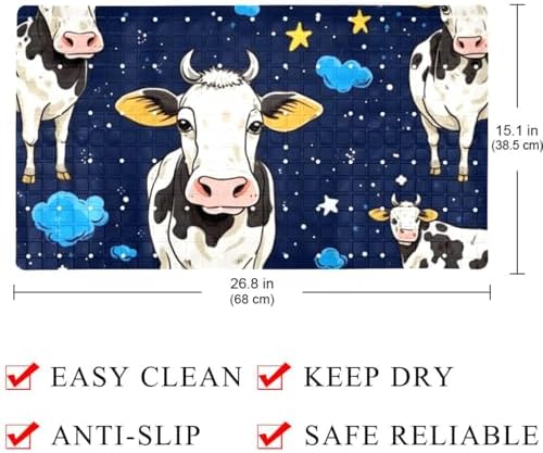 Non Slip Shower Mat Bathtub Mat 15.1x26.8 Inch, Quick Dry Bath Mat - Image 4