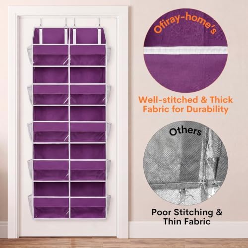 Ofiray-home 5-Tier Over Door Organizer, 10-Compartment Wide Storage Rack - Image 7