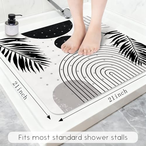 Bathtub Mat Non Slip, Bohemia Square Bath tub Mat Shower Floor Mat - Image 2