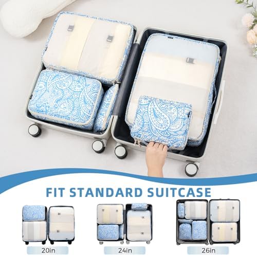 BAGAIL 8 Set Packing Cubes Luggage Packing Organizers - Image 6