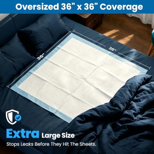 SOFYFINE Extra Large Chucks 36"x36" 100 Count Disposable Bed Pads Heavy Duty - Image 3
