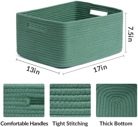 MiniArk Large Storage Baskets for Shelves, Baby Nursery, Toy Baskets Box - Image 2