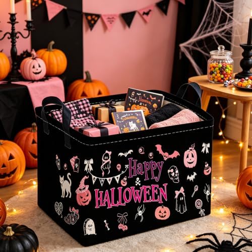 Rectangular Dinosaur Halloween Basket, Trick or Treat Baskets - Image 2