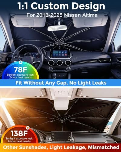 Weektic Custom Windshield Sun Shade Umbrella - Image 2