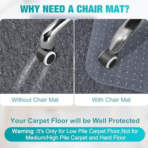 Office Chair Mat for Low Pile Carpet - Image 2
