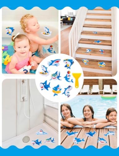26Pcs Non Slip Bathtub Stickers, Cute Shark Stickers - Image 7