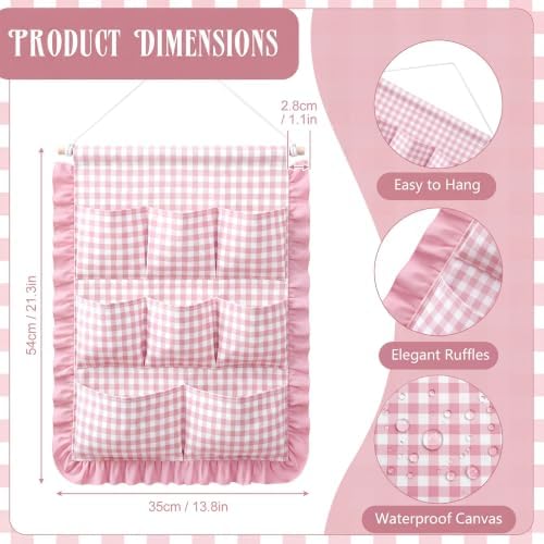 Amyhill Gingham Wall Hanging Organizer - Image 2