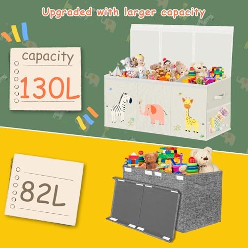 Toy Box Storage for Kids, Extra Large Collapsible Organizer - Image 5