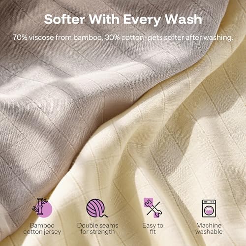 HARPPA Cuddly Bassinet Sheets, Bamboo Viscose Cotton, Oeko-TEX Certified - Image 4