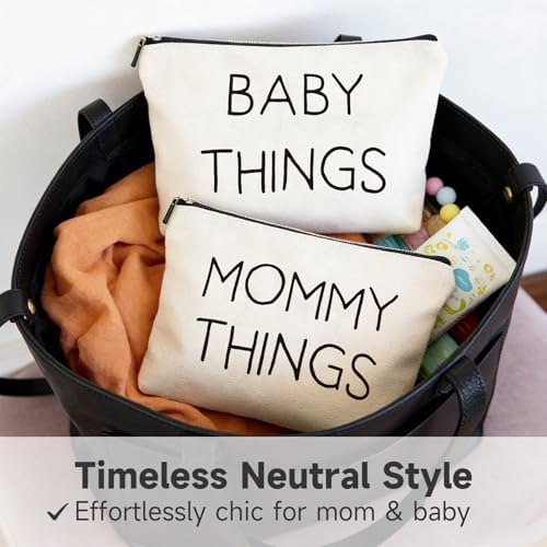 Mom & Baby Pouch Set, Diaper Bag Organizer Insert - Image 2
